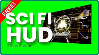 Sci Fi Hud Green Screen Animation Full Hd 1080P Free Video Chroma Key Overlay Free Video Footage