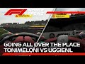 Going all over the place  tonimeloni vs uggienl side by side  f1 mobile racing 2022