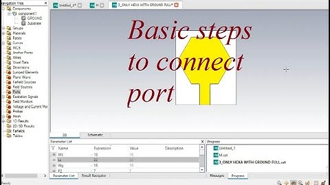 Basic steps to connect port in CST Software