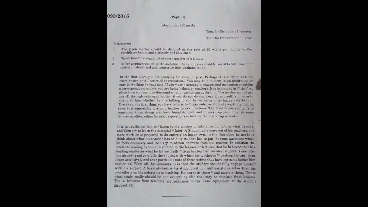 80 WPM (171), Shorthand English Dictation