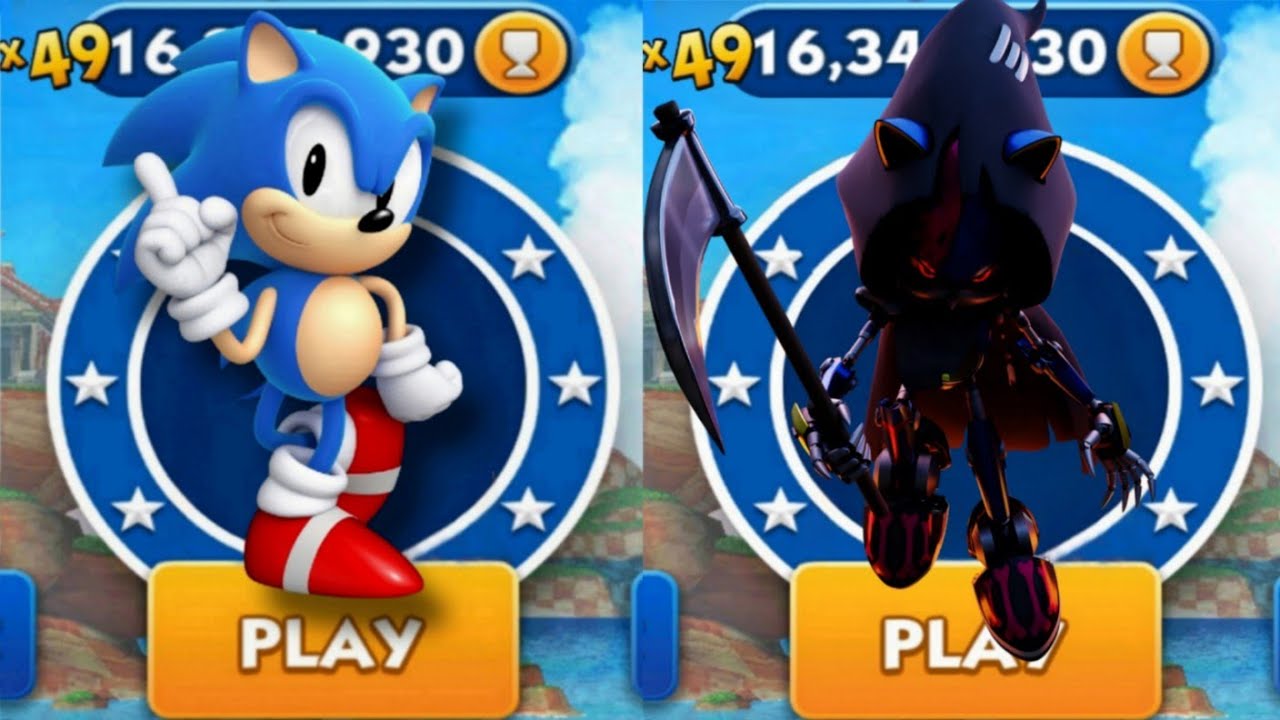 Sonic Dash - Classic Sonic VS Reaper Metal Sonic _ Movie Sonic vs All ...