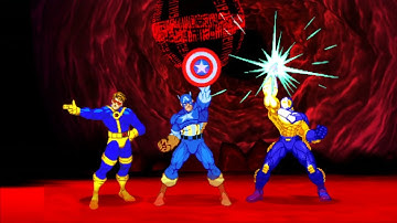 Marvel VS Capcom 2 - Cyclops/Captain America/Iron Man - Expert Difficulty Playthrough