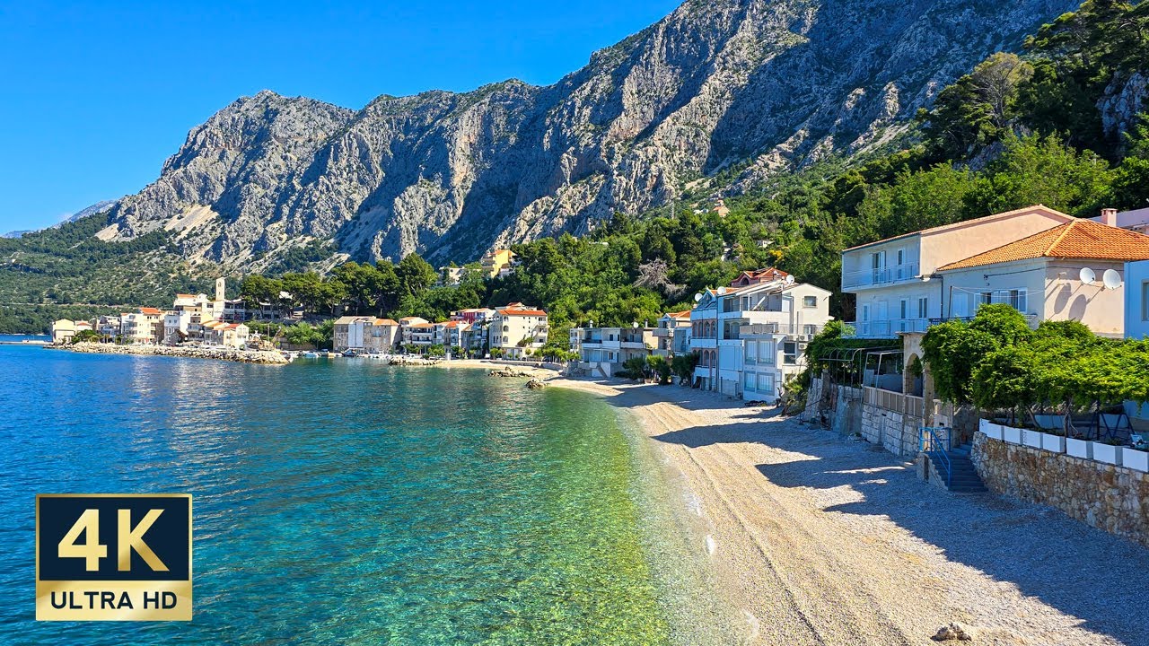 Drasnice Croatia 4K Makarska Riviera Walking Tour 2024