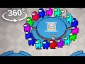 100 PLAYERS VS Impostor 900 IQ in Among us animation chat memes gameplay live 360 vr trailer mrbeast