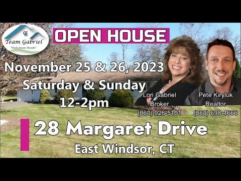 28 Margaret Drive, East Windsor, CT home video tour