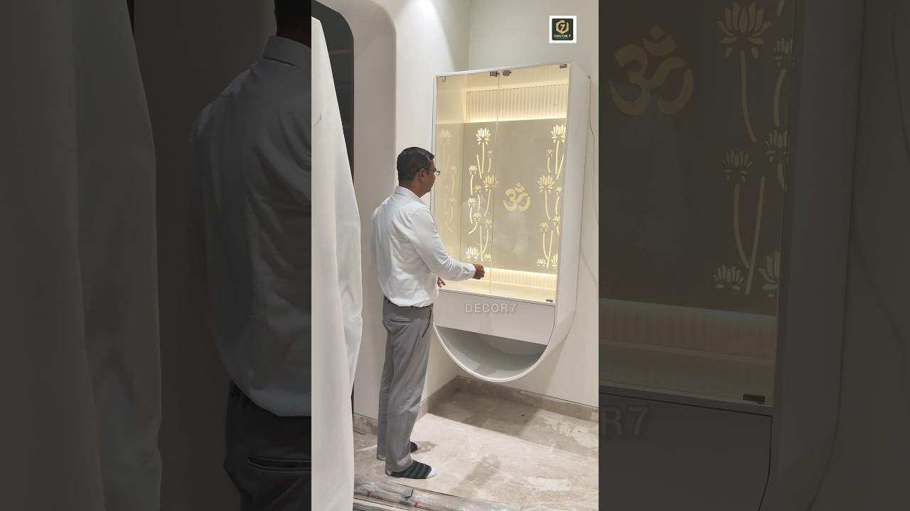 Elegant CNC Mandir with PU Finish by Decor7 | Divine Designs 