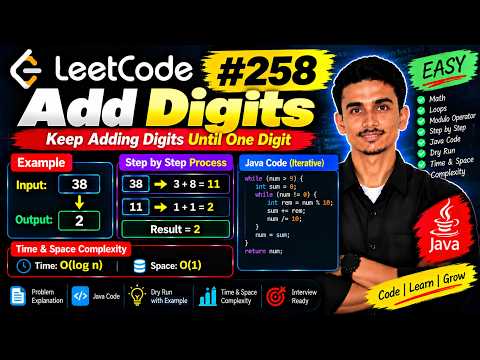 LeetCode 258 Solution | Add Digits | Java