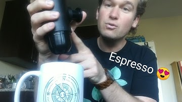Video 16! - How to brew espresso with this handheld portable espresso maker!