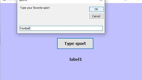 Programming in C#: How to pass value from InputBox to label in C shap