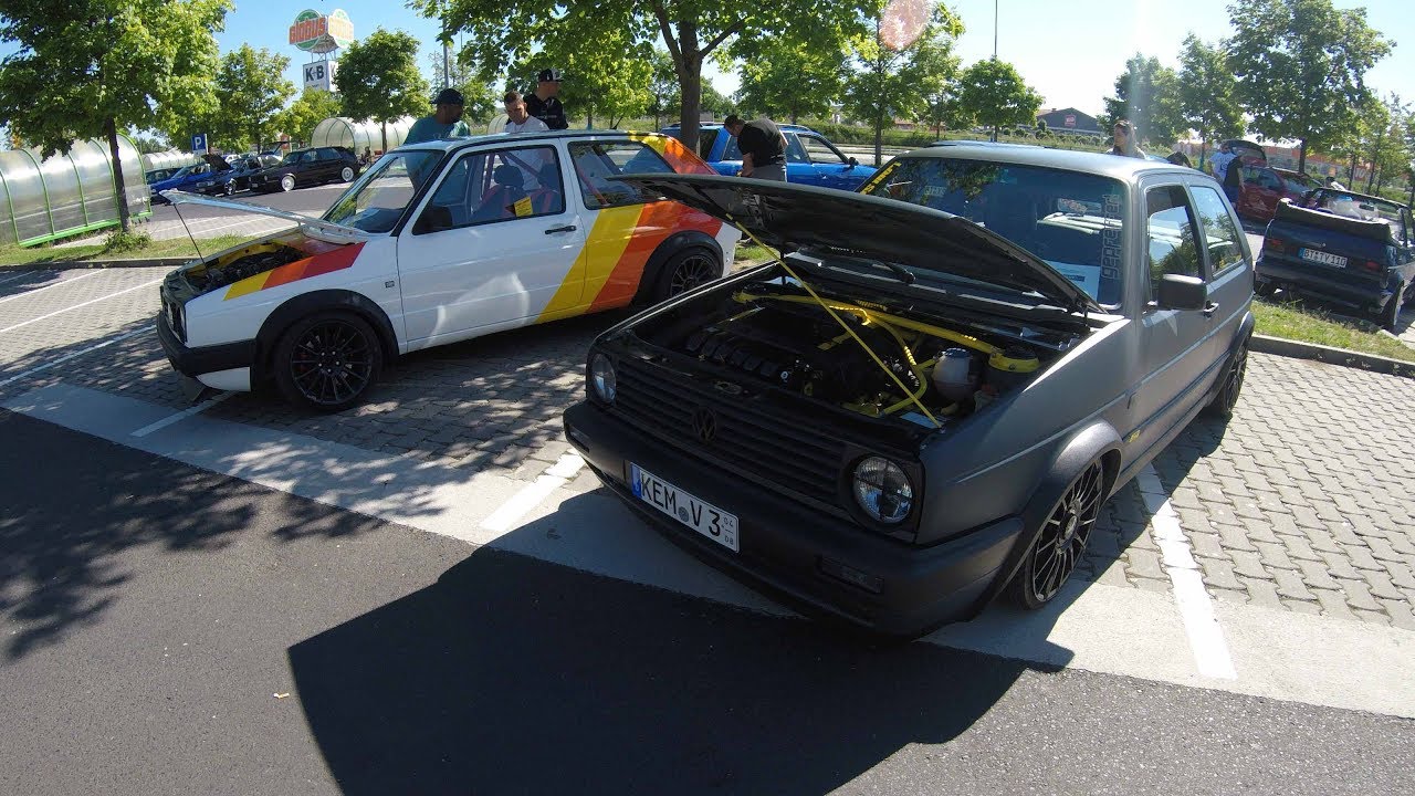 Vw Golf 2 Compilation 4 Blue White Brown Grey Colour Tuning Show Cars Walkaround Golf Ii Youtube