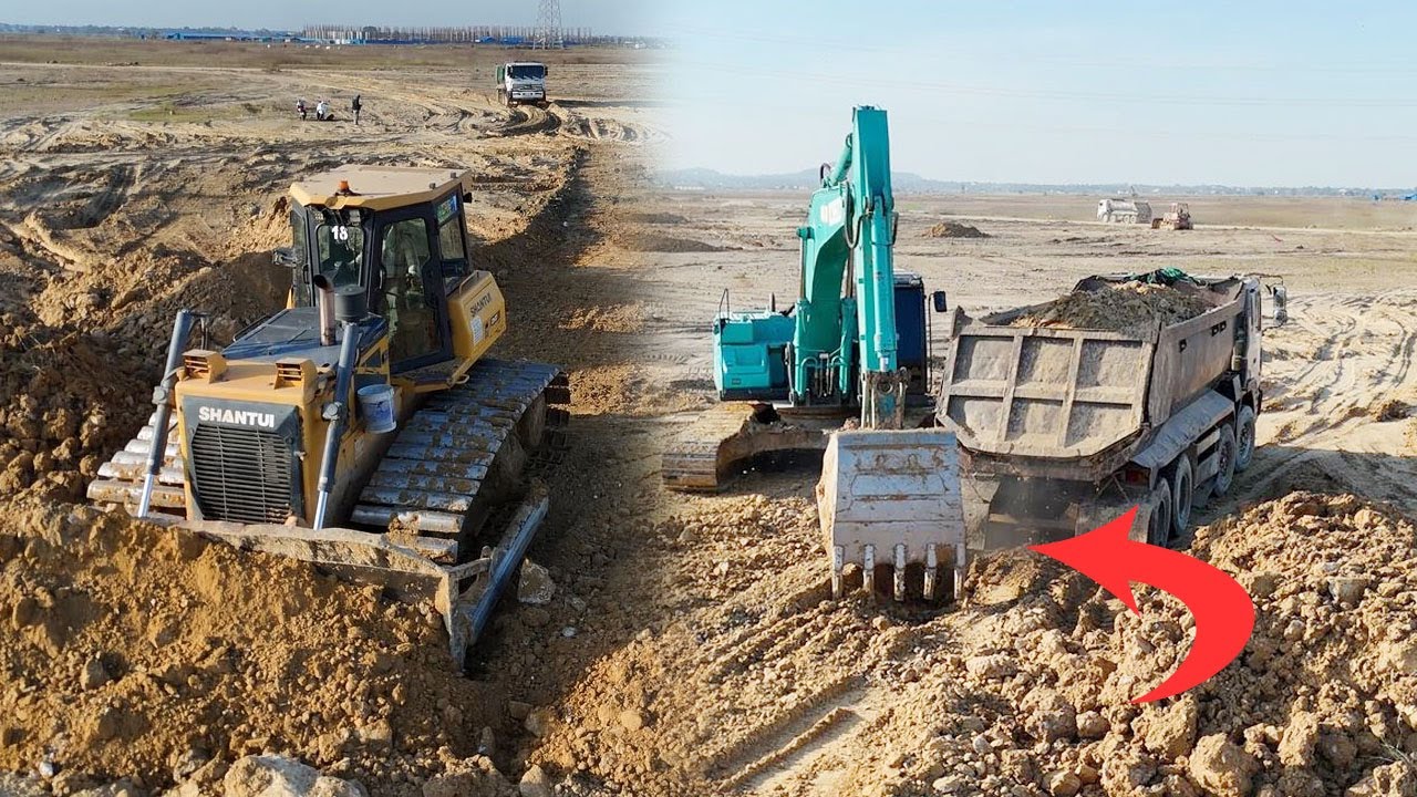 Good Activities Land!! A difficult rescue from an excavator 4K 137