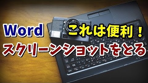Word 画面のスクリーンショットをとる方法