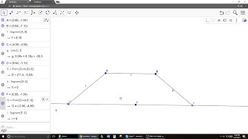 How to construct an isosceles trapezoid in Geogebra.