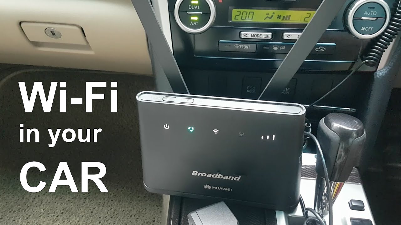 visueel Soepel wenselijk Add WiFi to your Car (Internet Life Hack - Home internet in your car -  Cellular Access WiFi Router) - YouTube