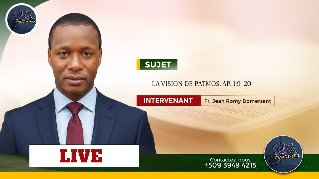 La Vision de Patmos. AP. 1:9-20 Par Fr. Jean Romy Domersant