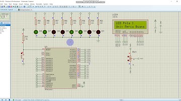 Simulasi LED dan LCD pada Proteus dengan AtmelStudio