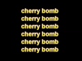 The runaways  cherry bomb lyrics