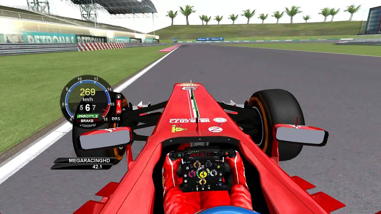 rFactor F1 2013 Alonso Onboard Malaysia - YouTube
