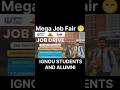 Big News! IGNOU Job Fair 2026 | Sabhi Students ke liye Sunhera Mauka 💼