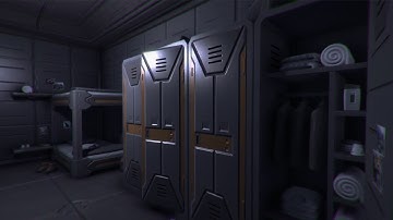 Sci-fi Spaceship and Space Colony Interior Modular Pack