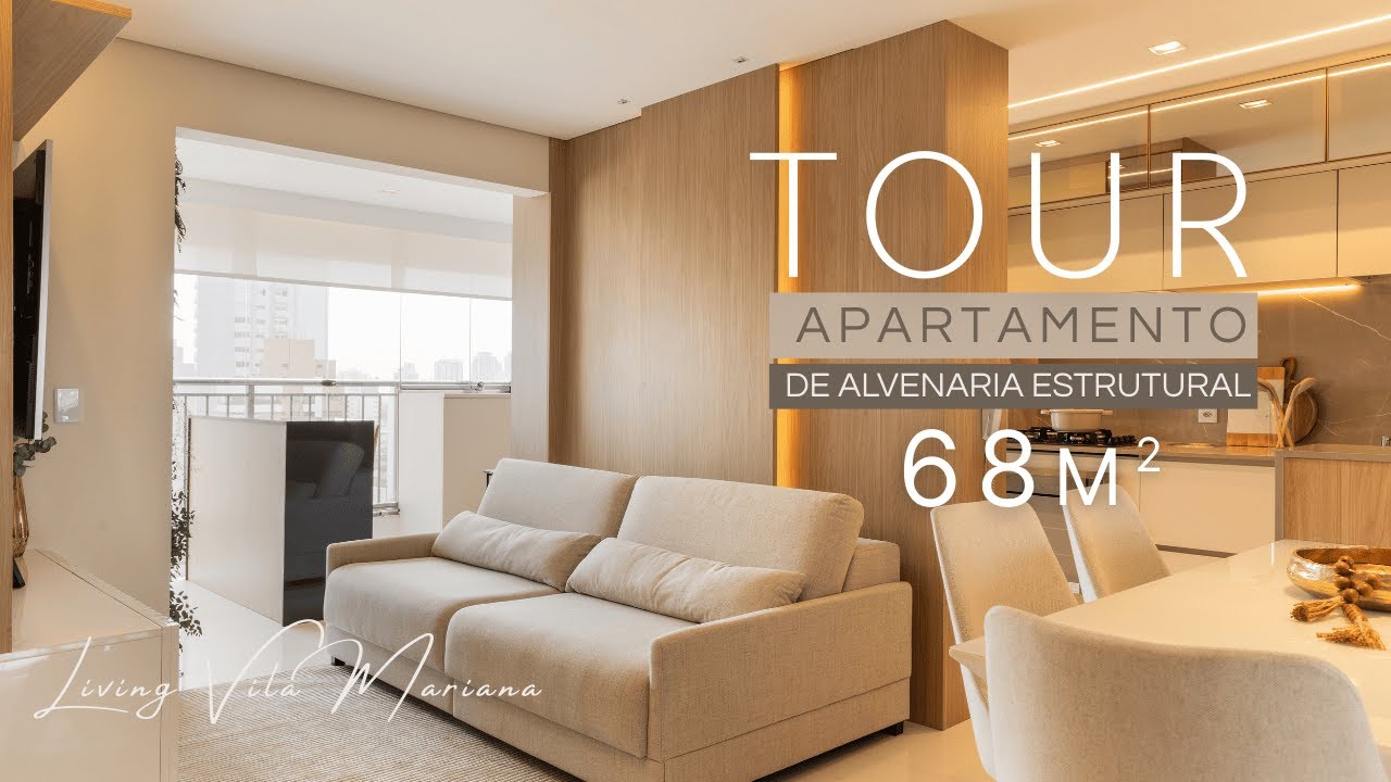 TOUR EM APARTAMENTO DE 68M² COM HOME OFFICE | MODERNO E FUNCIONAL