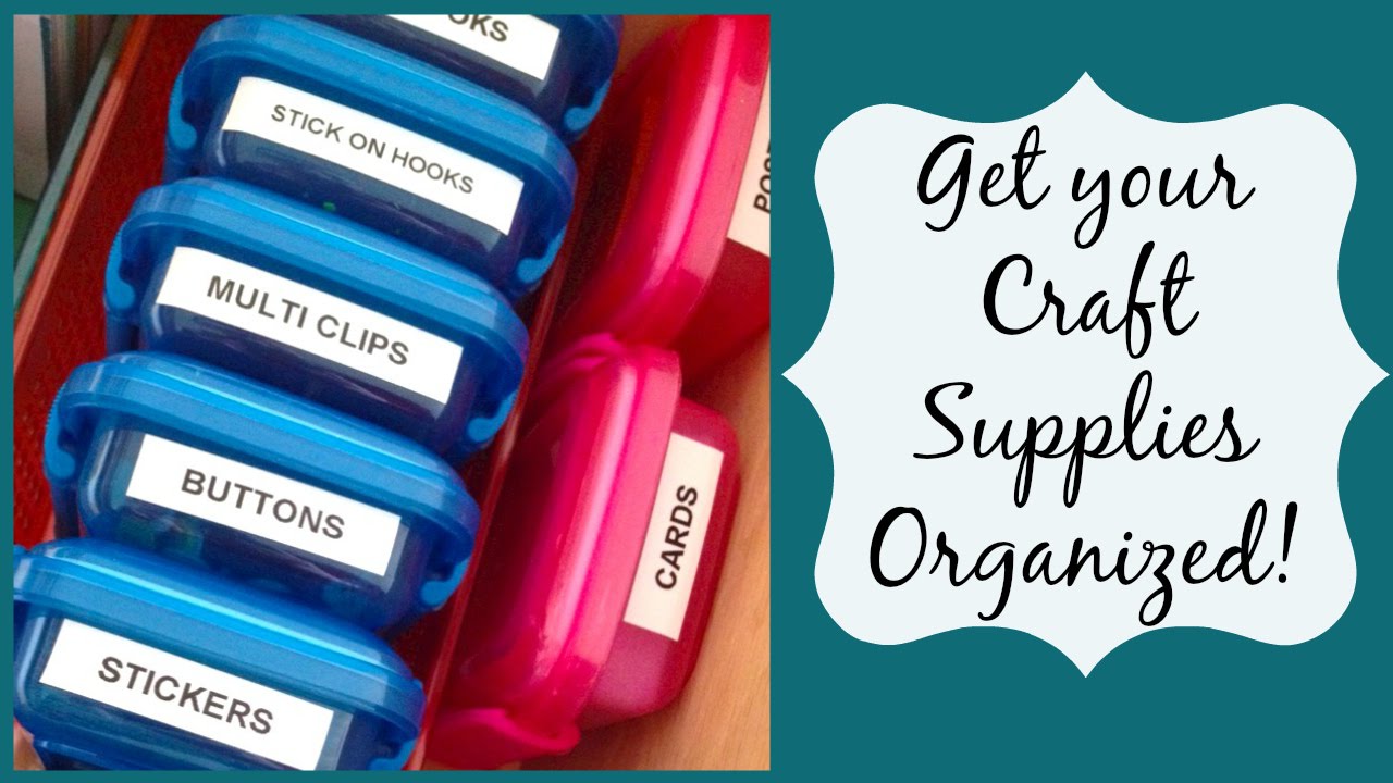 Organizing Craft Supplies In A Small Space - Small Stuff Counts