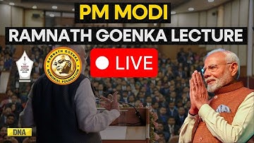 PM Modi Live: PM Modi Ramnath Goenka Memorial Lecture | 6th Ramnath Goenka Lecture | Live News