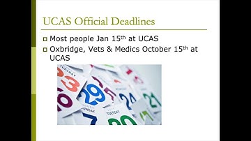 Applying To University:   The UCAS Process