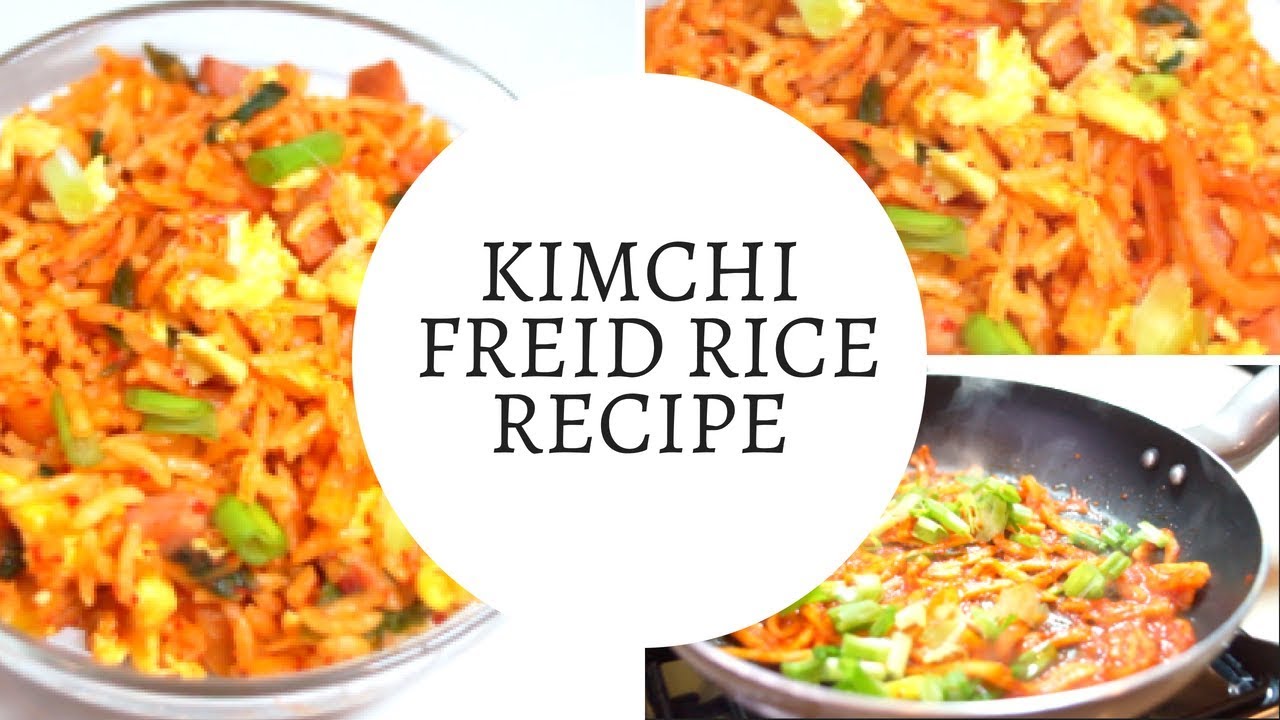 Kimchi Fried Rice with Spam 