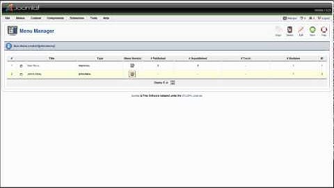 Add a New Menu and Publish it as a Module on Joomla 1.5