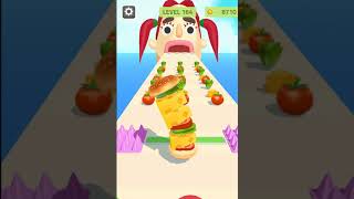 Sandwich Runner level #164 TikTok 😀🍔 Android iOS New #Game #games #newgame #shorts #sandwichrunner