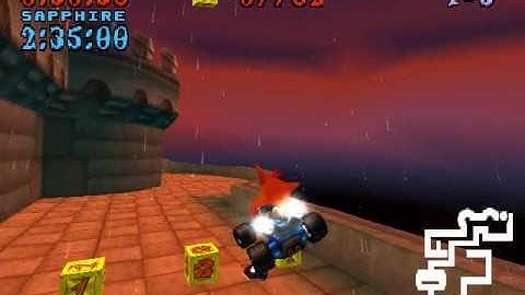 Crash Team Racing Walkthrough Part 50 - Cortex Castle [Relic Race]