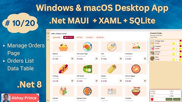 Part 10 of 20 - Build an Offline Desktop App using .Net MAUI + XAML + SQLite - .Net 8 Abhay Prince