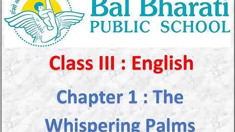 III  English Chapter 1 The Whispering Palms