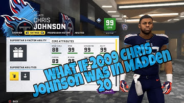 What if 2009 Chris Johnson was in Madden 20 with Human Joystick?
