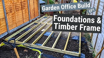 Garden Office Build | Foundations & Timber Frame | EP1