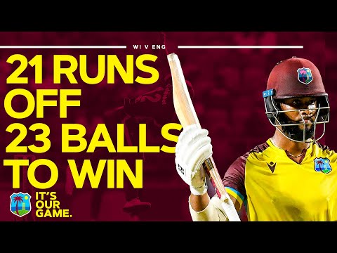 Tense finish in full! | west indies need 21 runs off 23 balls to beat england