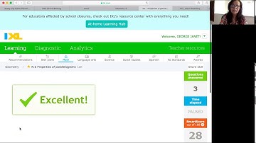 IXL N 6 Properties of Parallelogram