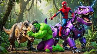 🕷️SPIDERMAN Wins The Magic Legendary T-ReX Dinosaur Championship Racing | Epic Racing Challenge