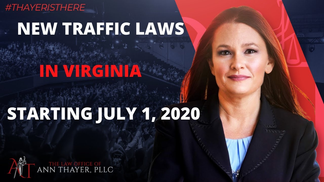 Virginia traffic law changes that started July 1, 2020 YouTube