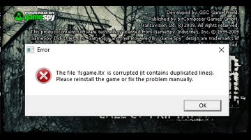 S.T.A.L.K.E.R. Call of Pripyat how to fix corrupted fsgame.ltx