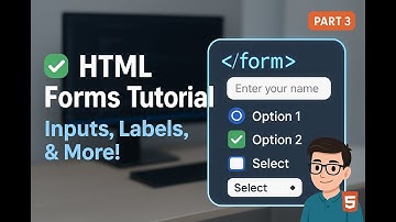 HTML Forms Tutorial | Input, Label, Radio, Checkbox, Dropdown | HTML Course Part 3