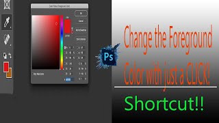 How to change foreground color in Photoshop Shortcut