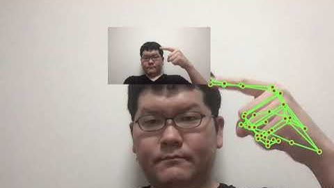 MediaPipe Hands と p5.js の組み合わせのテスト（Canvas の内容を p5.js で丸ごと取り込む、映像の表示位置を手の位置に合わせて変える）