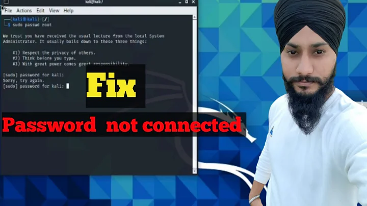 how to fix kali nethunter password Sorry try again  error local system  Administrator fix