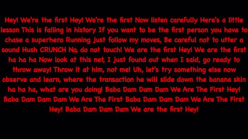 We are number one but translated to chinese and then back to english then sung by me