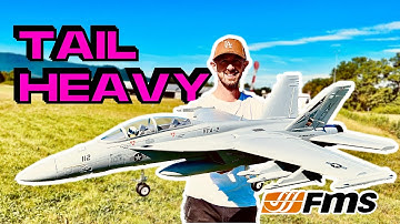 Maiden TAIL HEAVY F-18 • FMS F/A-18F  70mm EDF v2 Jet PNP • (English/Français 4K 60fps)