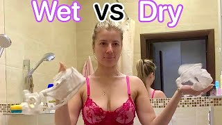 Lets Get Wet Shower With Me Wet Vs Dry Anya P New Video In Wet Dress