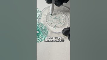 What does this pattern resemble??? Magic Ruler Small ruler, big wisdom #2024 #shorts #spirograph