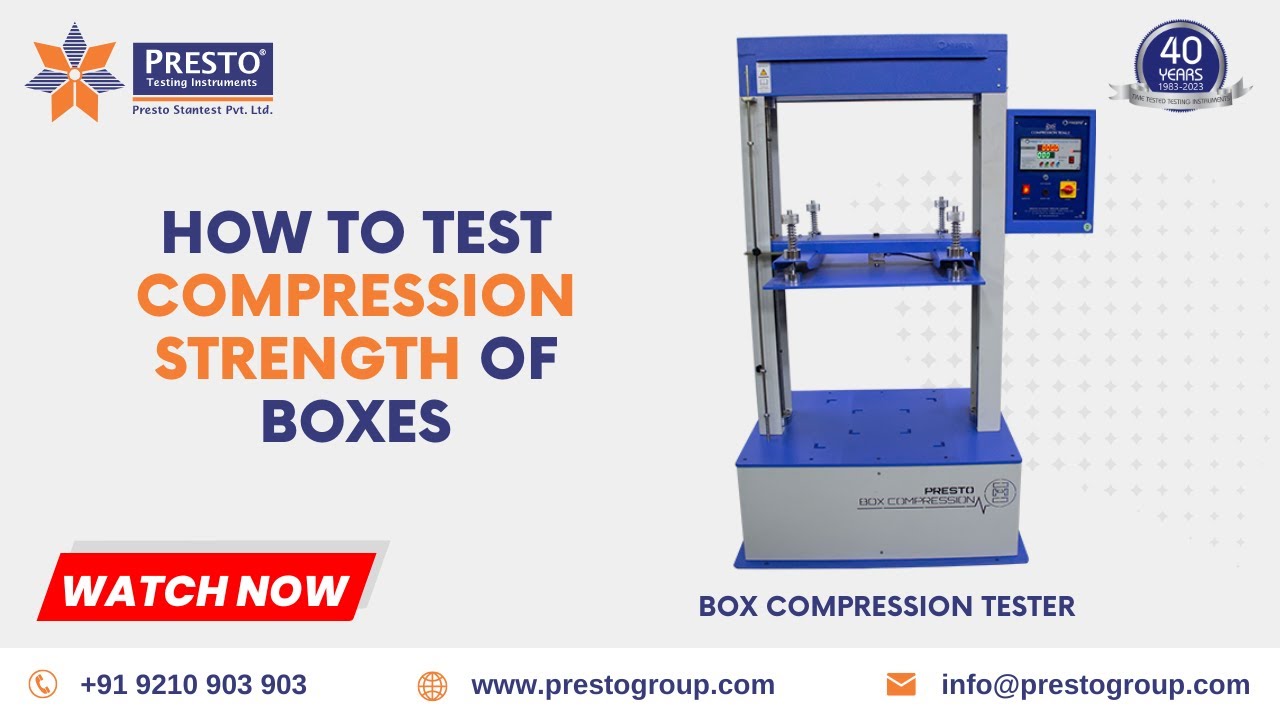 HOW TO TEST COMPRESSION STRENGTH OF BOXES - YouTube